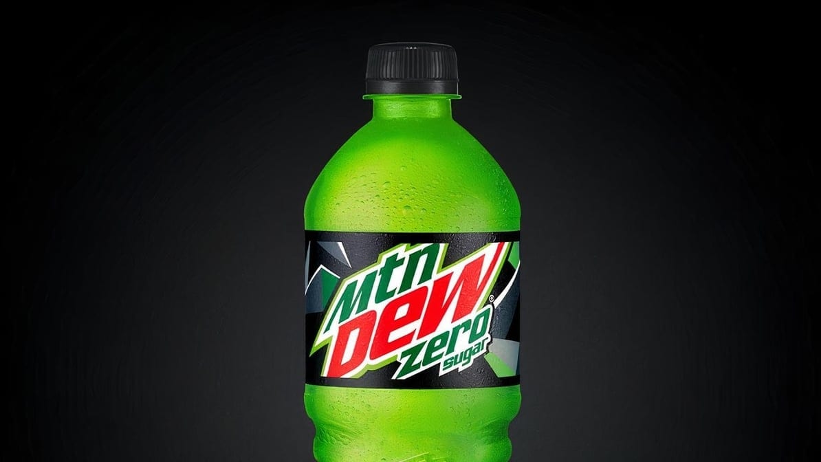 Mountain Dew 20oz Bottle.