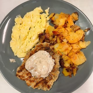 Country Fried Steak and Eggs
